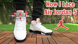 How I Lace My Air Jordan 5 [upl. by Chamberlin]