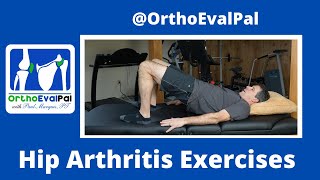 Hip Arthritis Exercises Light Strengthening [upl. by Annelak604]