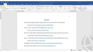 Formatting an APA Style Reference List [upl. by Tound546]