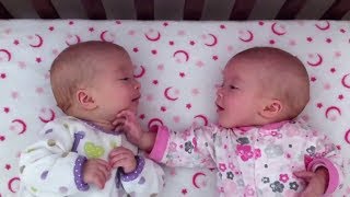 Identical twin girls engage in deep conversation [upl. by Derk592]