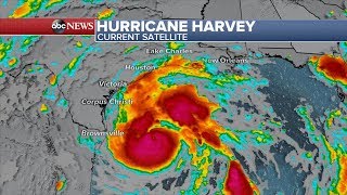 Hurricane Harvey live stream Storm makes landfall in Texas [upl. by Torto]