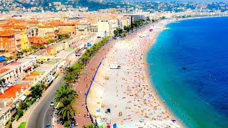 A Walk Around the Beaches Of Nice France [upl. by Eittak135]