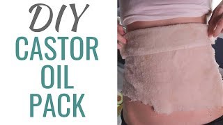 DIY Castor Oil Pack Tutorial  How to Castor Oil Pack for Fertility Fibroids and Liver Health [upl. by Blodget]