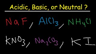 Acidic Basic and Neutral Salts  Compounds [upl. by Ydnik]