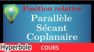 Géométrie dans lespace  Position relative de plans et droites  Cours  IMPORTANT [upl. by Noived]