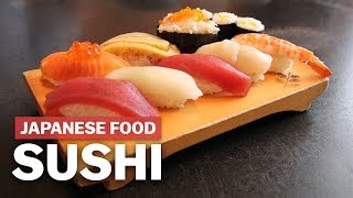 Sushi How to Eat History amp Cost  japanguidecom [upl. by Ellerehs]