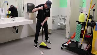 Janitorial Restroom Cleaning StepByStep Training [upl. by Kristo597]