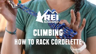 How to Rack Cordelette  REI [upl. by Amoeji]