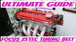 HOW TO ULTIMATE Ford Focus Zetec timing belt replacement video 20002004 [upl. by Joashus]