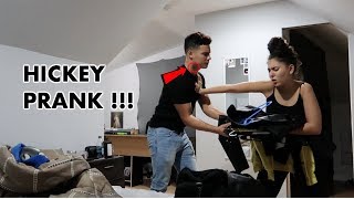 HICKEY PRANK ON GIRLFRIEND  SHE PACKED HER BAGS [upl. by Assiralk]