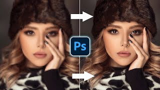 Easily Convert Low To High Resolution Photos In Photoshop [upl. by Eesyak797]