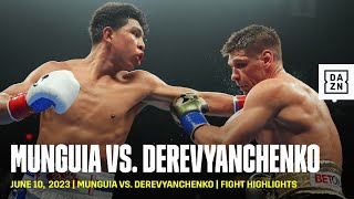 HIGHLIGHTS  Jaime Munguia vs Sergiy Derevyanchenko [upl. by Atekram]