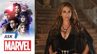 Elizabeth Hurley answers YOUR Questions  Ask Marvel [upl. by Onitnas745]