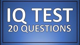 IQ TEST  20 real IQ test questions [upl. by Attenyt]