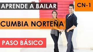 COMO BAILAR CUMBIA NORTEÑA  PASO BÁSICO [upl. by Norreg]