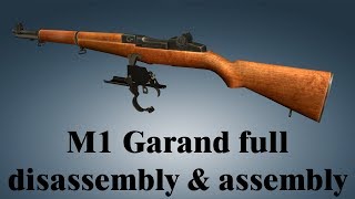 M1 Garand full disassembly amp assembly [upl. by Dulcie]