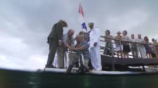 Interment of Joseph Langdell at the USS Arizona Pearl Harbor [upl. by Dever326]