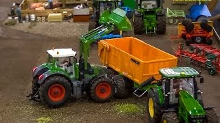 RC John Deere amp Fendt in Action Amazing RC Tractors at work Awesome Farmland SIKU 132 models [upl. by Ellehcin]