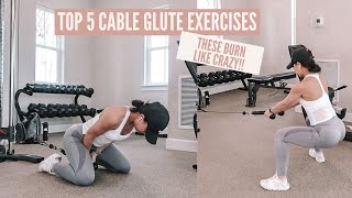 My Top 5 Cable Glute Exercises  Glute Focused Exercises [upl. by Nomrac]