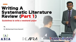 Writing A Systematic Literature Review [upl. by Aicert]