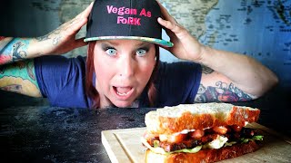 MIND BLOWING Vegan Tempeh BLT Sandwich Recipe [upl. by Mutz]