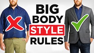 How To Dress Sharp Even If Youre FAT 21 Large Guy Style Tips [upl. by Welcome]