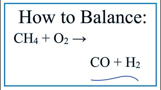 How to Write the Equation for Methane  Oxygen [upl. by Alison]