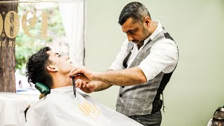 The Egyptian Barber Shave and Threading Kolonaki Athens [upl. by Sirromaj]