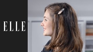 Comment fixer un peigne dans les cheveux┃ELLE Coiffure [upl. by Aicnerolf]