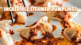 How To Make Steamed Dumplings Completely From Scratch [upl. by Schlenger]