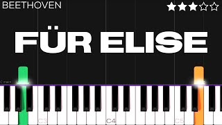 Für Elise  Beethoven  Piano Tutorial [upl. by Fina]