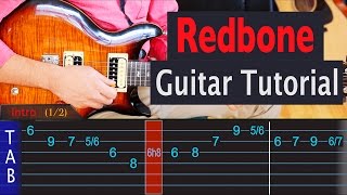 Redbone  Childish Gambino  Guitar Lesson [upl. by Cummins]