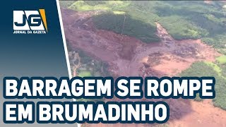 Barragem da Vale se rompe em Brumadinho em MG [upl. by Yregram]