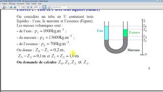 Chap 3 Meca Flu 2 Exercices de TD Hydrostatique [upl. by Aniretake]