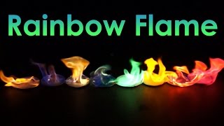 Rainbow Flame Coloured Fire Experiment [upl. by Petigny902]