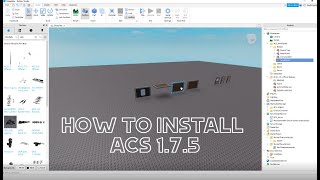 How to install ACS 175  Roblox Studio 2020 [upl. by Sibelle515]