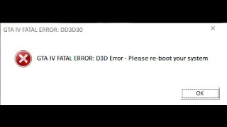 how to fix GTA IV FATAL ERROR D3D  please reboot your system PC [upl. by Aldis]