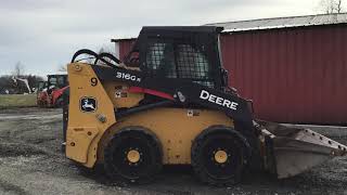 John Deere 316GR SKID STEER [upl. by Yniattirb307]