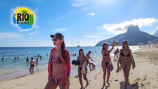 IPANEMA Beach Walk 🇧🇷 Rio de Janeiro Brazil  March 2022 [upl. by Chase]