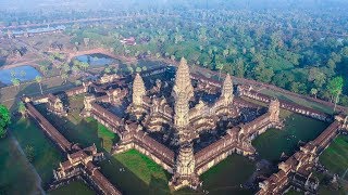 Angkor Wat Cambodia from the sky  2018 [upl. by Felike]