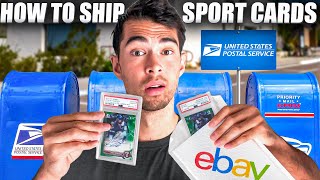 How To Ship Sports Cards Cheapest amp Easiest Method [upl. by Lynad660]