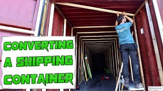 Shipping Container Conversion Insulated Storage [upl. by Kopans177]