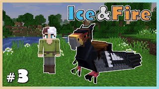 Taming a HIPPOGRYPH  Ice and Fire Dragons in Minecraft 3 [upl. by Jordana]