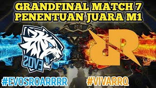 PENENTUAN JUARA EVOS VS RRQ GAME 7 GRAND FINAL  M1 MOBILE LEGENDS TOURNAMENT MATCH [upl. by Donell]