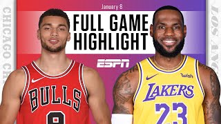 Chicago Bulls vs Los Angeles Lakers FULL GAME HIGHLIGHTS  NBA on ESPN [upl. by Aliehs447]