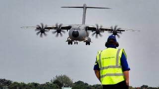 Airbus A400M Aerobatics HD [upl. by Enneyehs282]