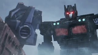 Optimus Prime VS Nemesis Prime  Transformers War For Cybertron  Kingdom [upl. by Edobalo]