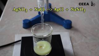 TITRATION OF CHLORIDE IONS WITH SILVER NITRATE [upl. by Ocsirf502]