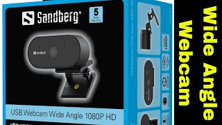 Sandberg USB Webcam Wide Angle 1080P HD Review [upl. by Anaibaf]