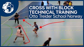 Cross with Screen  Technique Training  Handballtraining Norway Braarud  Handball inspires [upl. by Mohandas515]